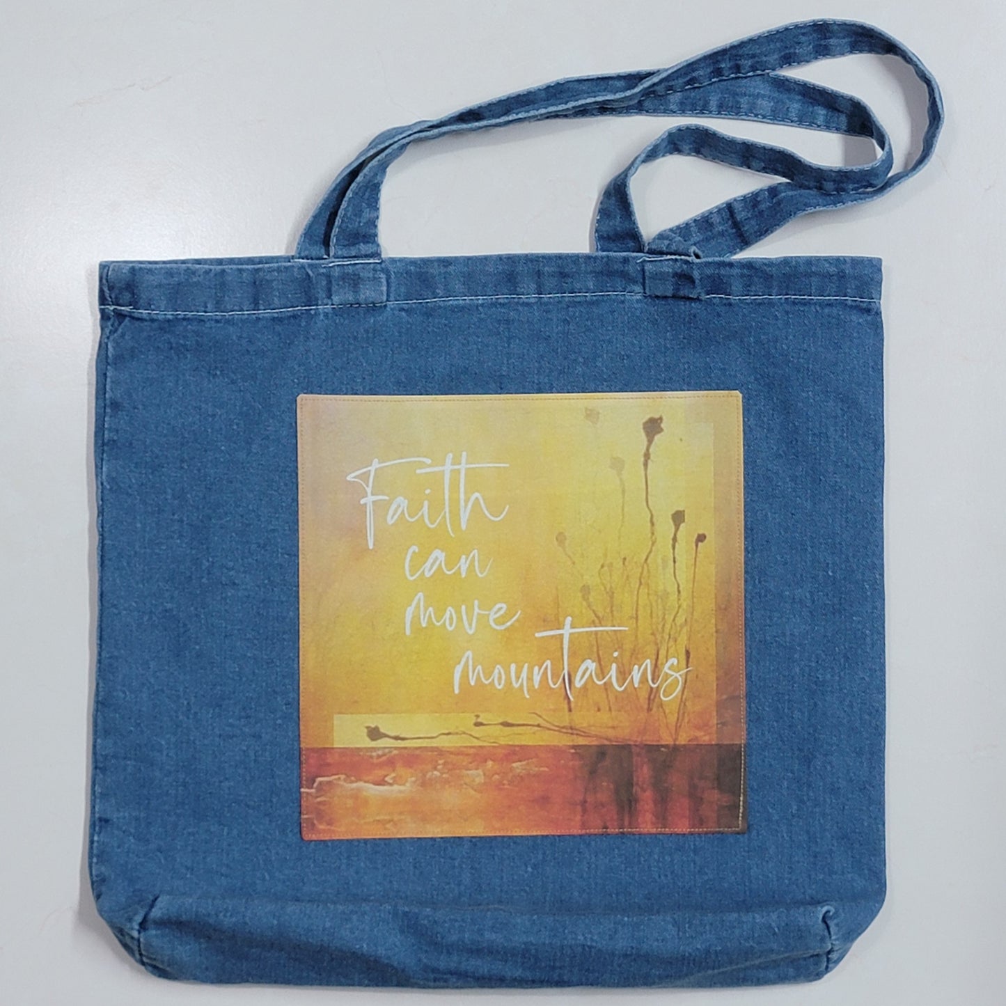 Faith can move mountains - totebag - 1