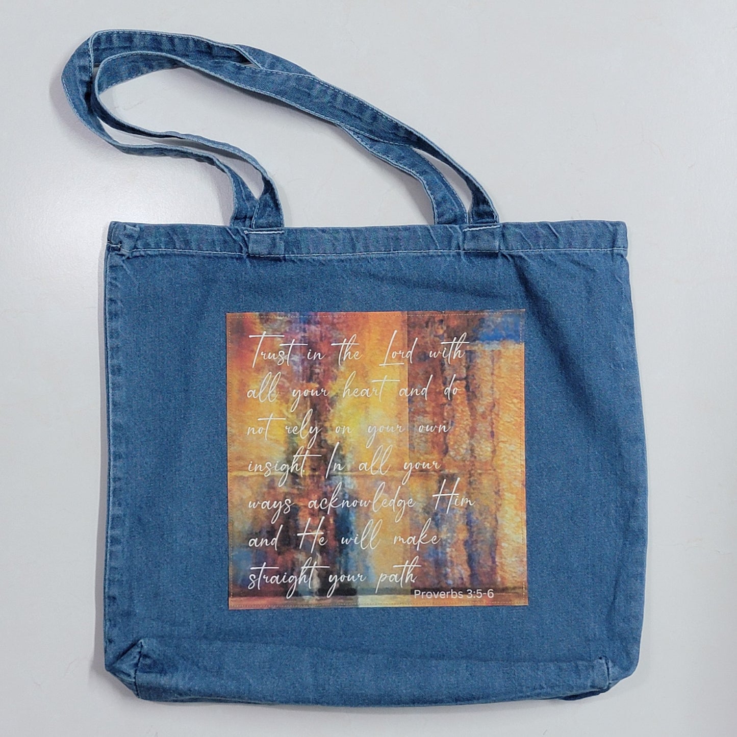 Trust in the Lord with all your heart oand not lean - ToteBag - 1