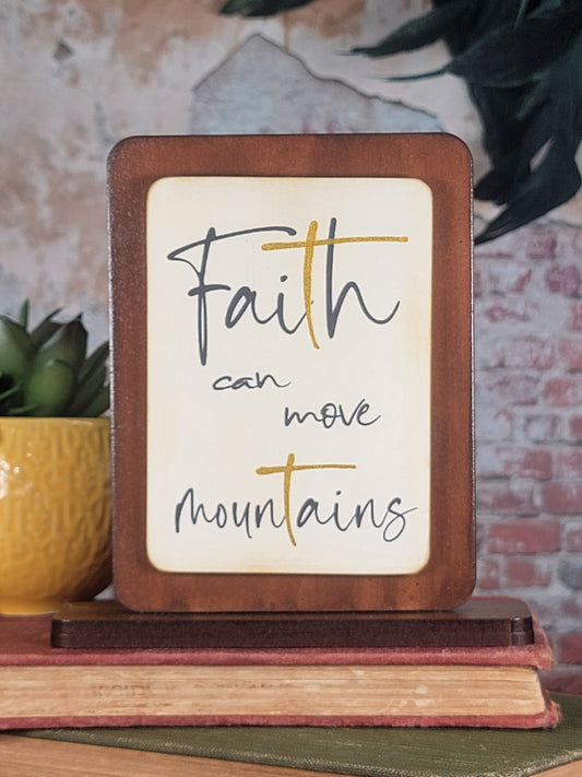 Text Magnet - Faith can move mountains