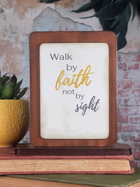 Text Magnet - Walk by faith not by sight