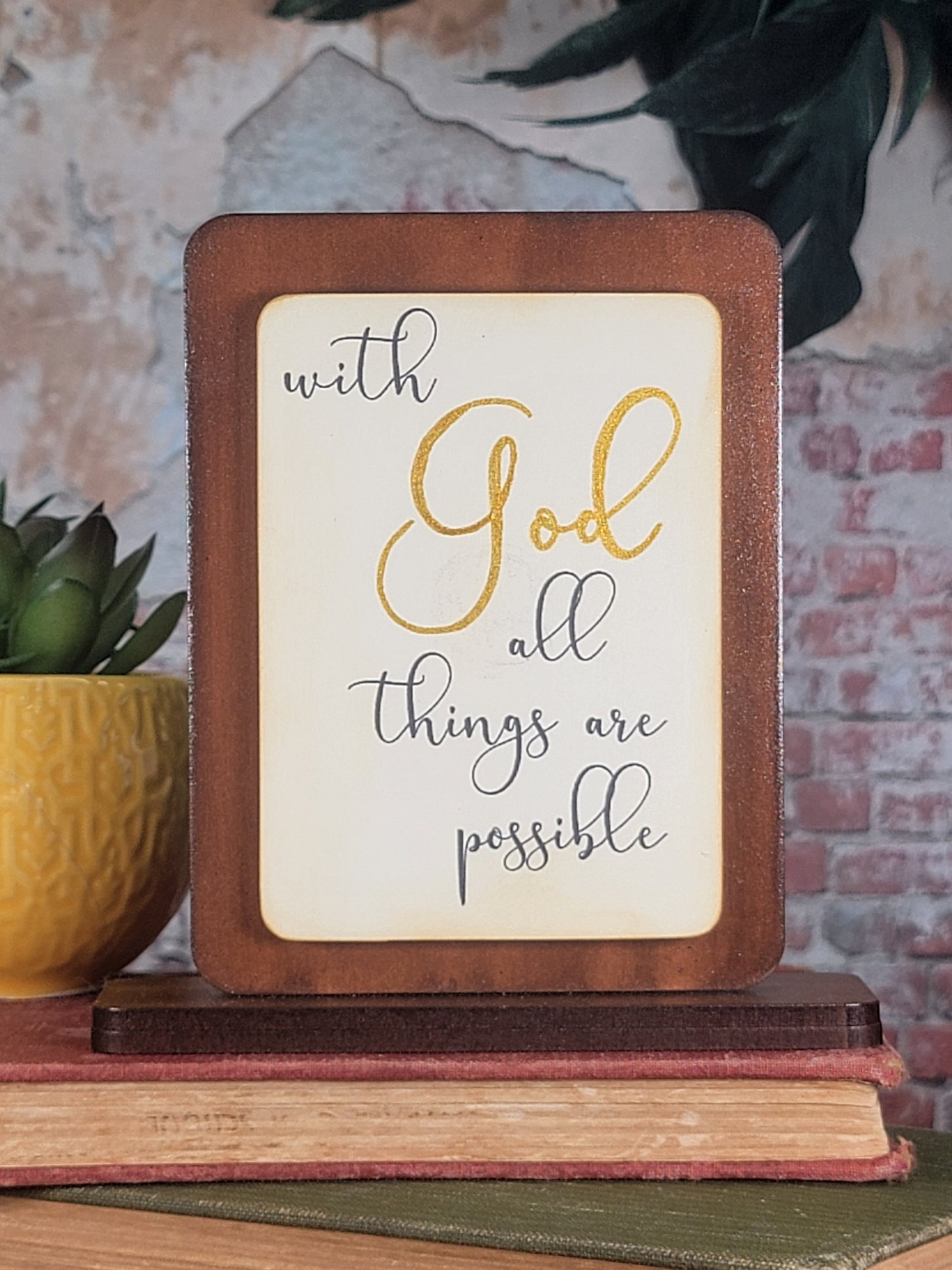 Text Magnet - With God all things are possible