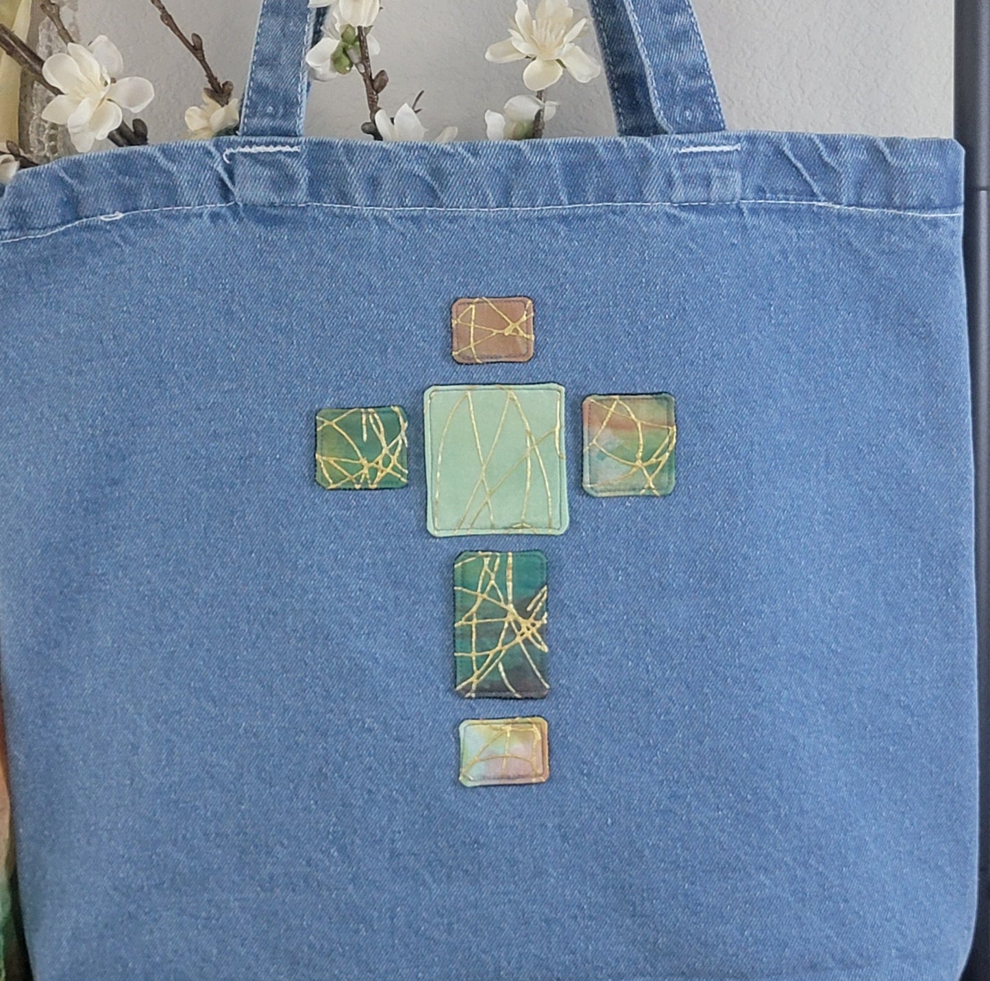 Cross Applique Tote Bag - 4