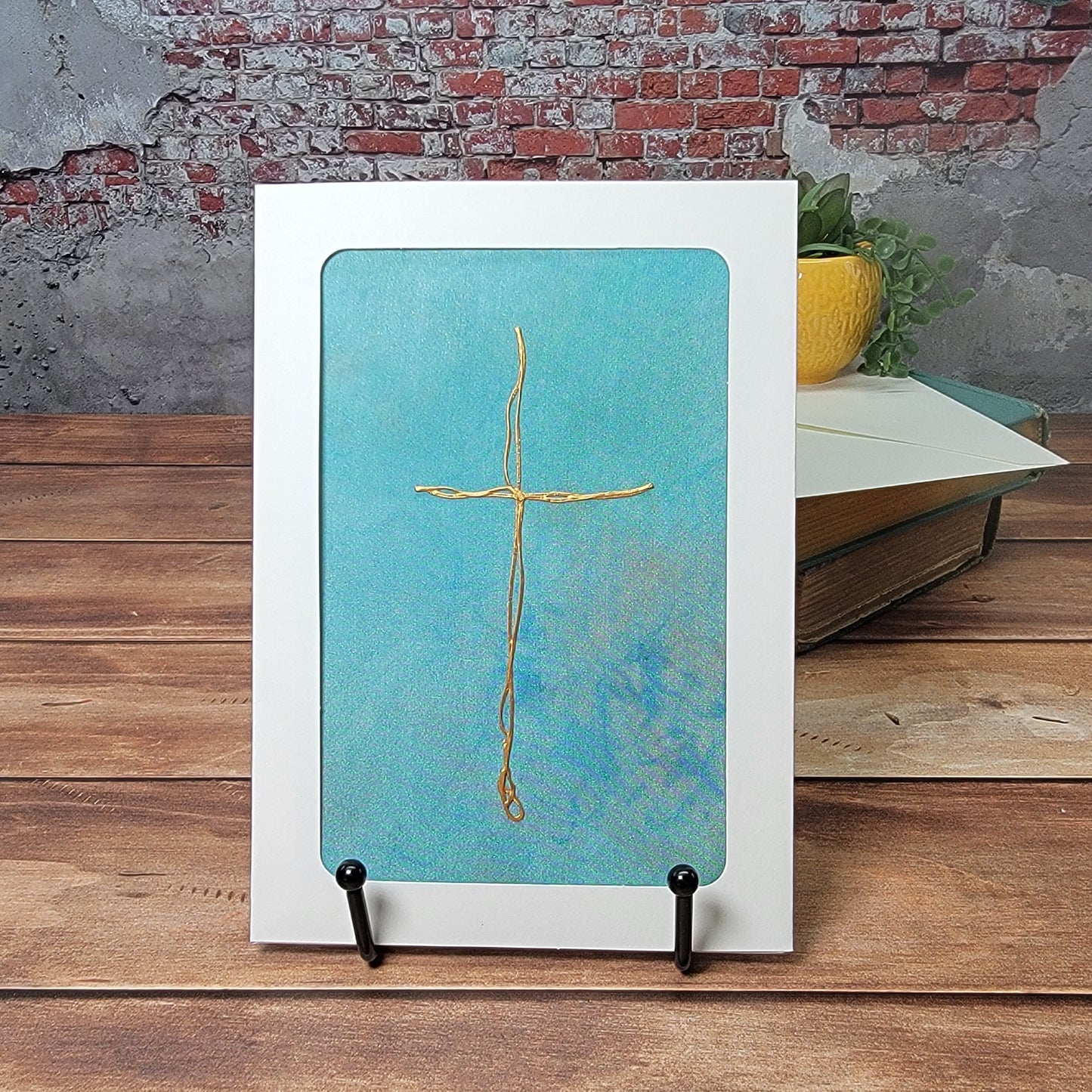 Swirl Cross Art Card - 4x6 - 5