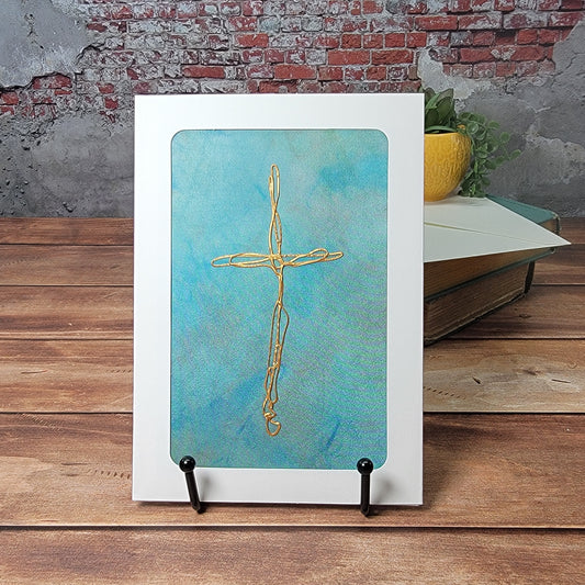 Swirl Cross Art Card - 4x6 - 7