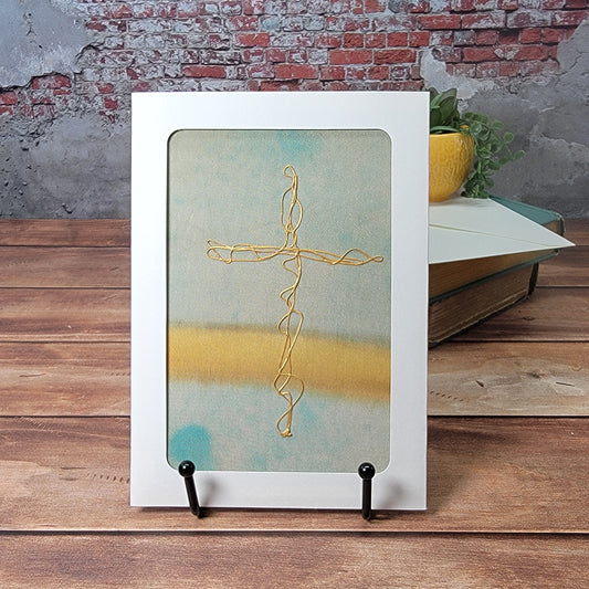 Swirl Cross Art Card - 5x7 - 3