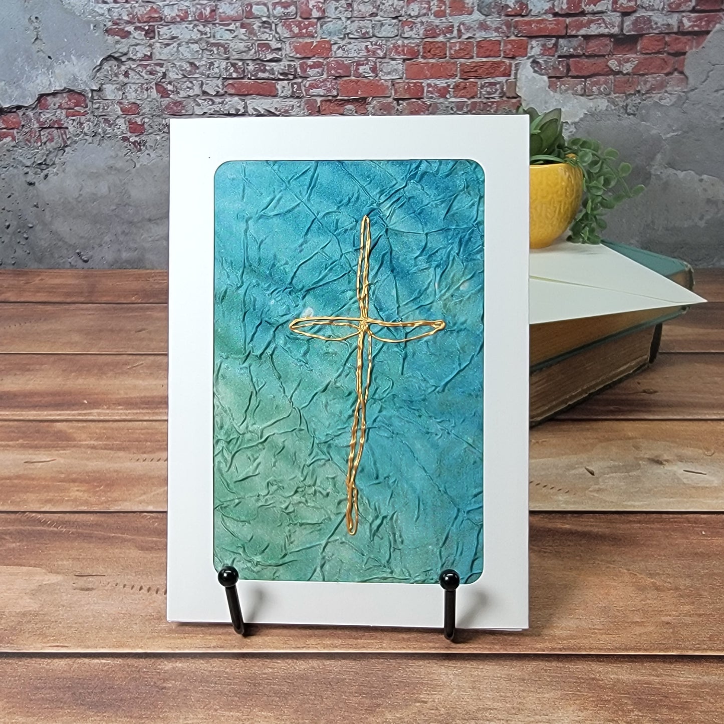 Swirl Cross Art Card - 4x6 - 4