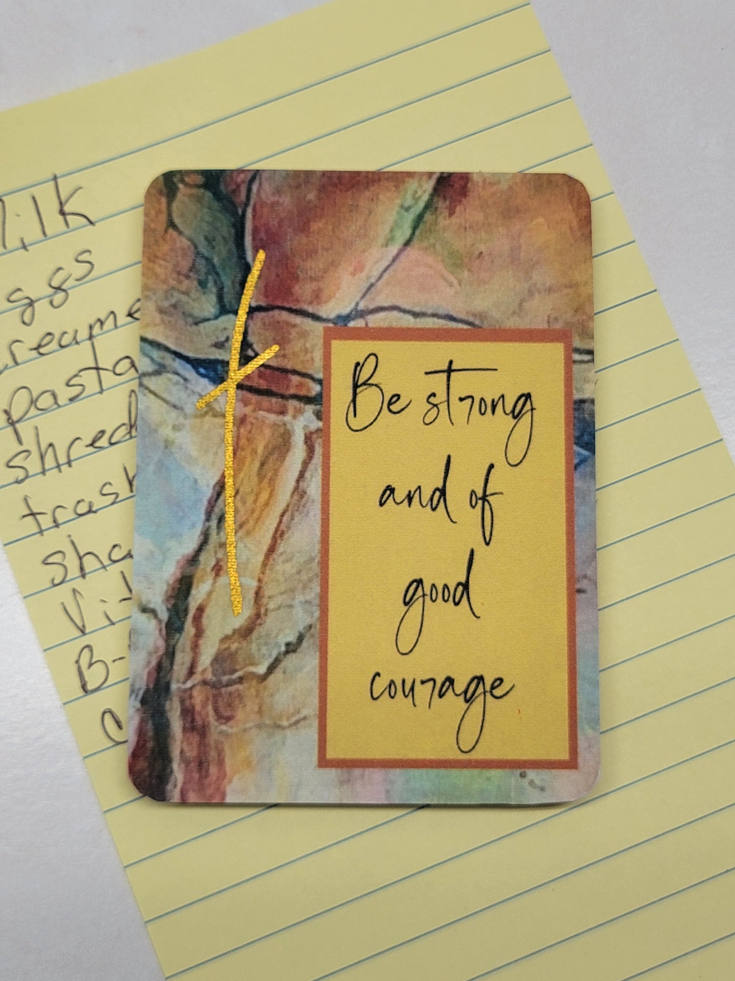 Be Strong and of good courage - Digital Art Magnet
