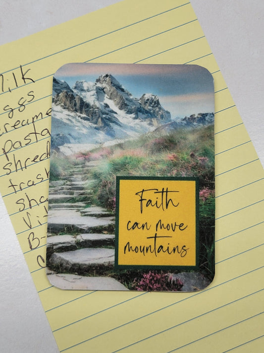 Faith can move mountains - Digital Art Magnet - 3