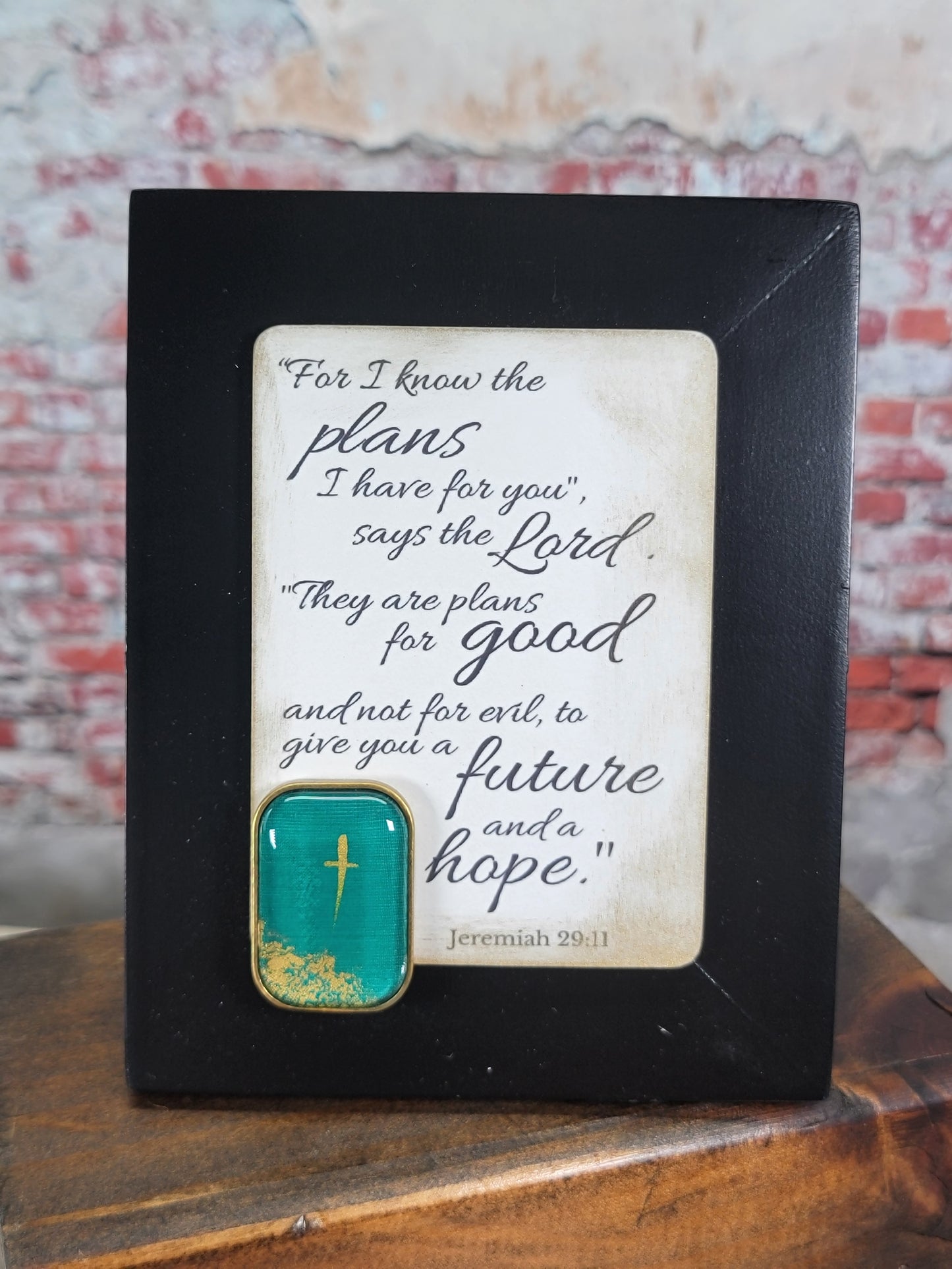 For I know the plans I have for you says the Lord they are plans for good and not for evil to give you a future and a hope - Mini Frame - 5