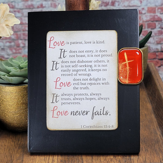 Love is patient love is kind it does not envy it does not boast it is not proud - Mini Frame