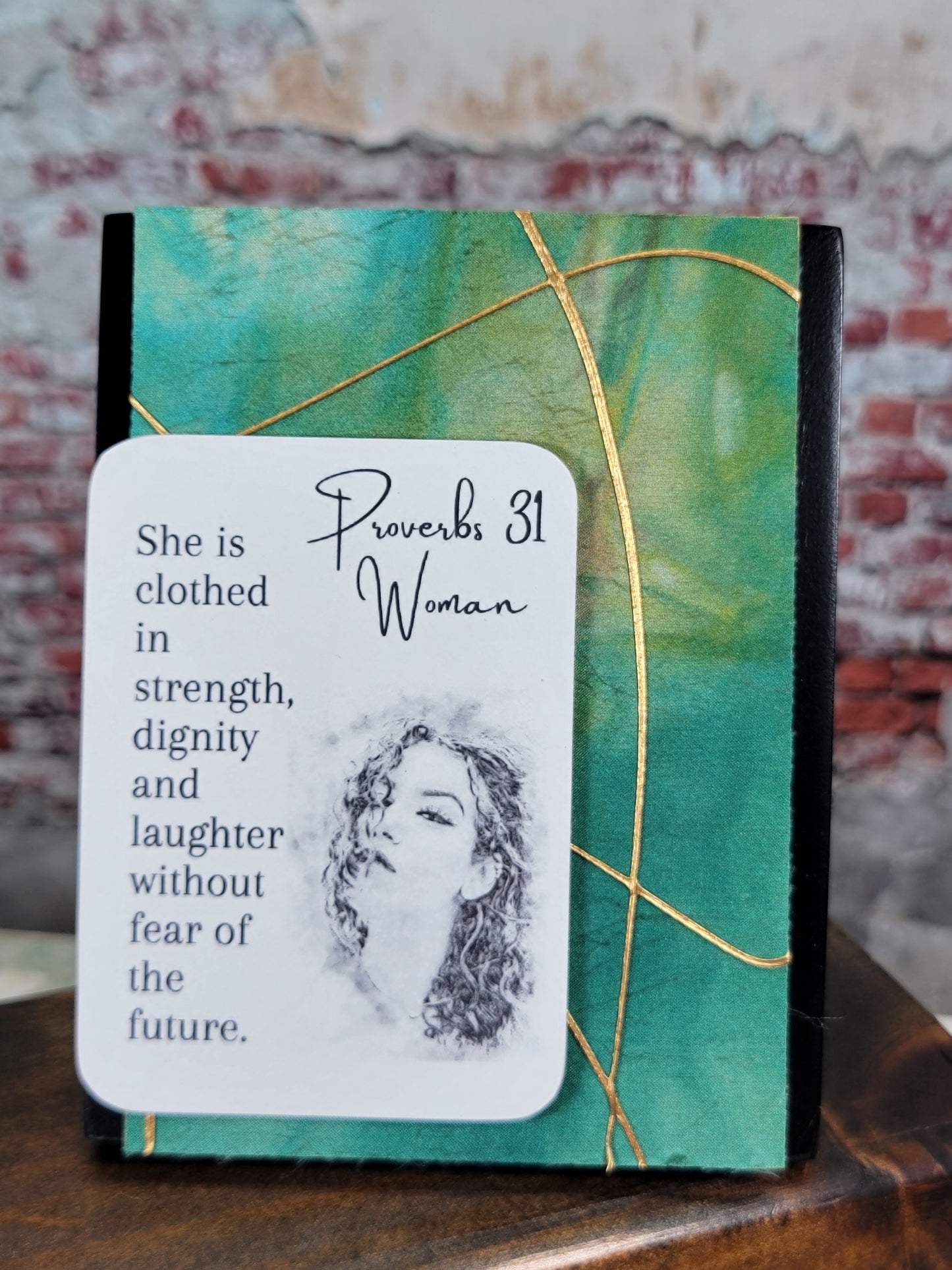 She is clothed in strength dignity and laughter without fear of the future - Proverbs 31 Woman - Mini Frame - 19