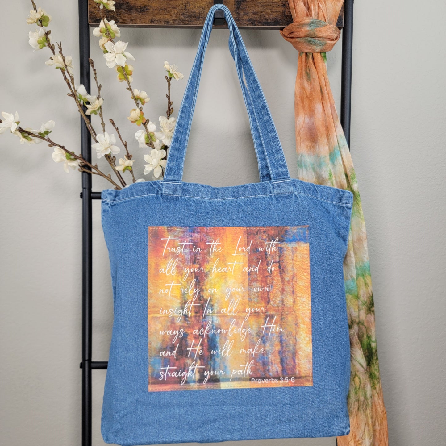 Trust in the Lord with all your heart oand not lean - ToteBag - 1