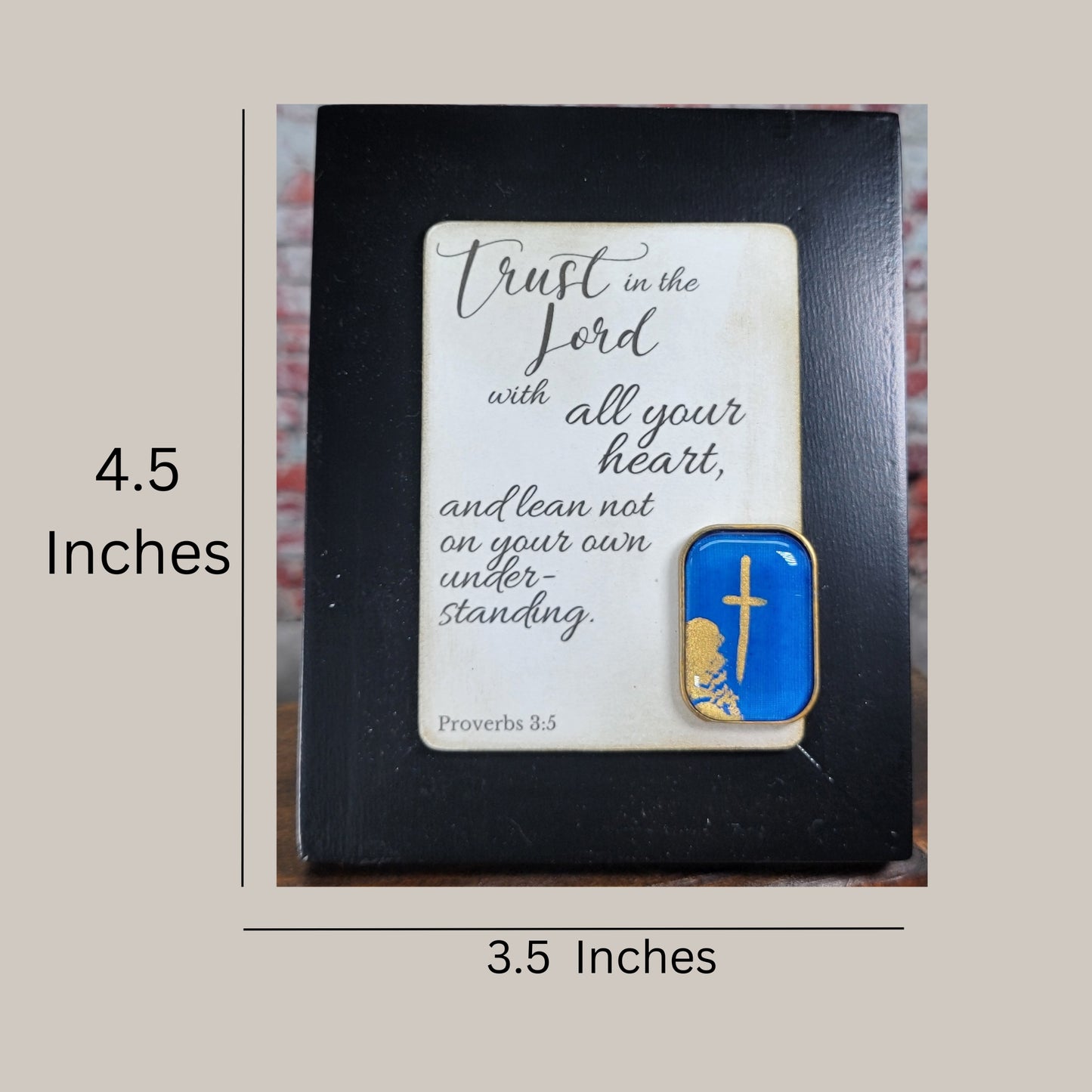 May He grant you your hearts desire and fulfill all your plans - Mini Frame